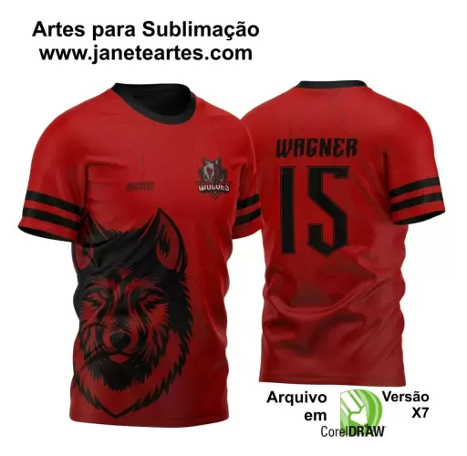 Template para Camisa de Interclasse - Jogos Internos - Lobo - 2024 - 2025 Template para Camisa de Interclasse - Jogos Internos - Lobo - 2024 - 2025
