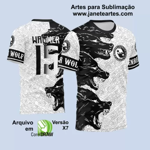 Template para Camisa de Interclasse - Jogos Internos - Lobo - 2024 - 2025 Template para Camisa de Interclasse - Jogos Internos - Lobo - 2024 - 2025